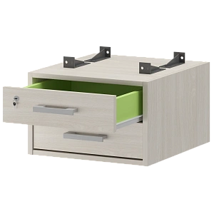 Тумба подвесная для столов на м/каркасе гл.600 мм Protech АМТ2-02М.60 Ясень шимо фото