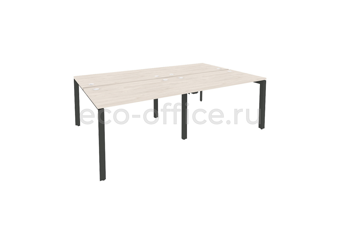 Рабочая станция на П-образном м/к ONIX O.MP-D.RS-4.2.7 Денвер Светлый / Антрацит металл купить в Москве