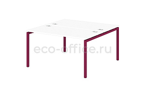Стол-тандем на металлокаркасе 40*40 SENTIDA COLOR S-48 Малина фото
