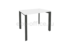 Стол рабочий на П-образном м/к ONIX O.MP-SP-1.7 Белый Бриллиант / Антрацит металл фото