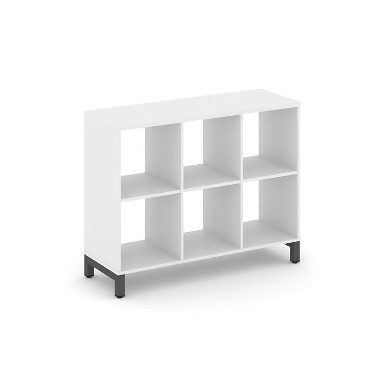 каркас стеллажа 2 яр. style project sn.ks-230 белый/металл антрацит фото