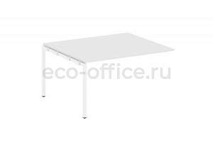 Проходной наборный элемент переговорного стола METAL SYSTEM QUATTRO 4x4 40БП.ППРГ-3 Белый / Белый металл фото