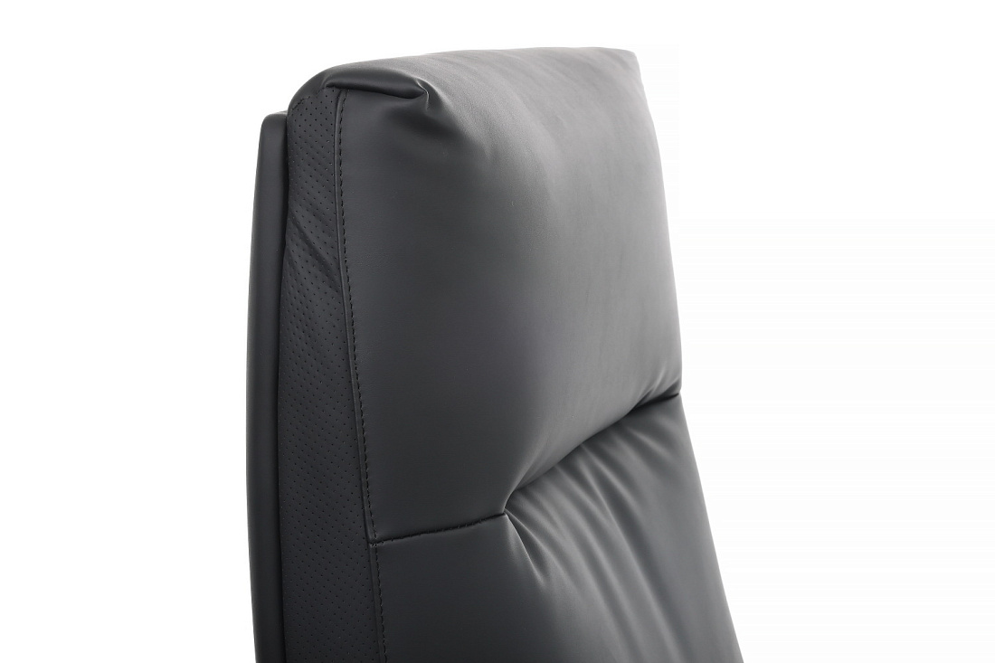 кресло руководителя rv chair otto cm-p001as чёрная экокожа фото