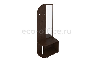 Вешалка с багажницей и зеркалом LIGHT С-ВБЗ-80 Венге Цаво фото
