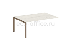 Проходной наборный элемент переговорного стола METAL SYSTEM STYLE БП.ППРГ-5 Дуб Наварра / Мокко металл фото