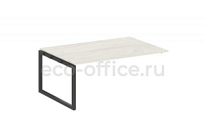Проходной наборный элемент переговорного стола METAL SYSTEM QUATTRO 5x5 50БО.ППРГ-5 Дуб Наварра / Антрацит металл фото