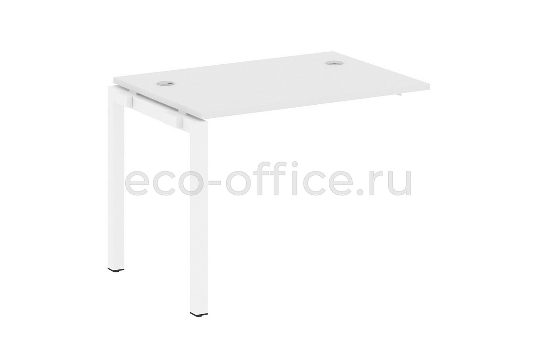 Проходной наборный элемент METAL SYSTEM QUATTRO 5x5 50БП.ПРС-СП-1.1 Белый / Белый металл купить в Москве