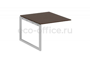 Проходной наборный элемент переговорного стола METAL SYSTEM QUATTRO 5x5 50БО.ППРГ-1 Венге Цаво / Серый металл фото