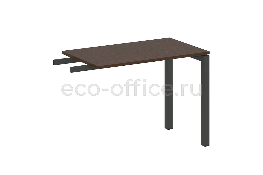 Приставной элемент на П-образном м/к METAL SYSTEM QUATTRO 5x5 50БП.ПР-3 Венге Цаво / Антрацит металл купить в Москве