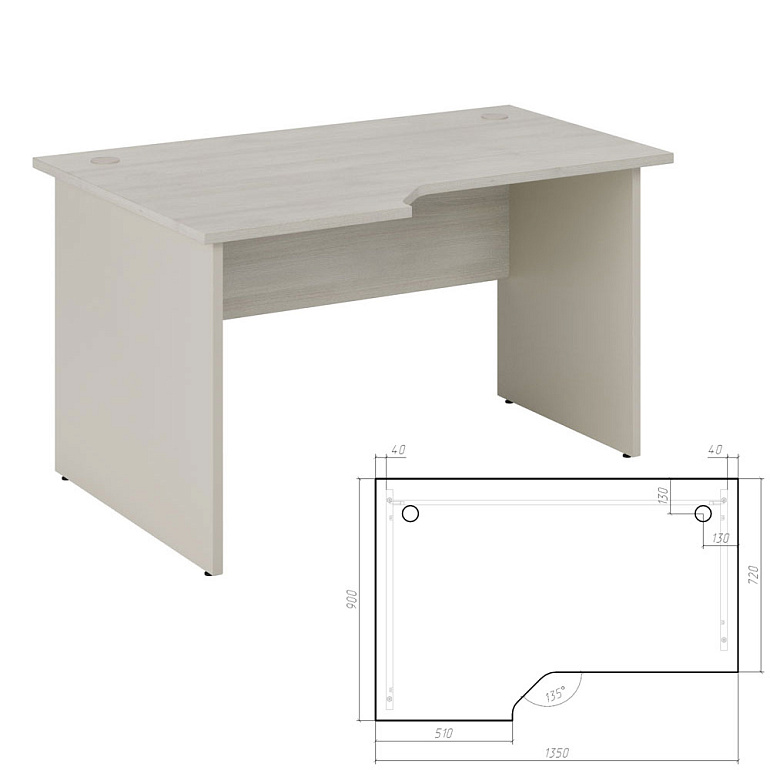 стол эргономичный левый new line nln36315321 фото