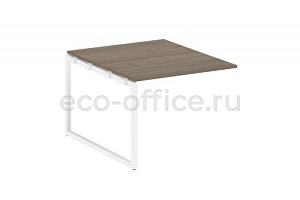 Проходной наборный элемент переговорного стола METAL SYSTEM QUATTRO 4x4 40БО.ППРГ-1 Вяз Благородный / Белый металл фото