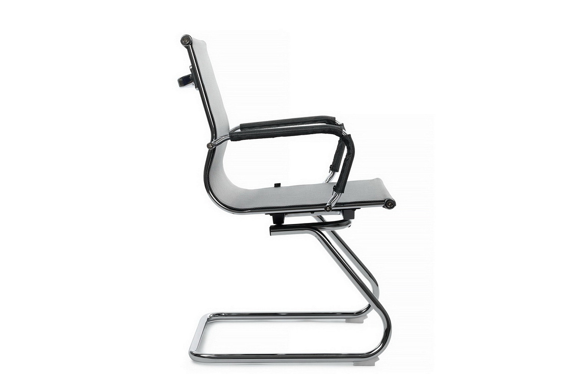 Конференц-кресло RV Chair HUGO 6001-3E Серебристо-серая сетка  стоимость