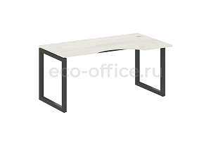 Стол криволинейный правый METAL SYSTEM QUATTRO 5x5 50БО.СА-1 Пр Дуб Наварра / Антрацит металл фото