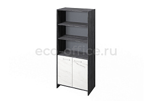 Шкаф для документов FESTUS FI-672.G Древесина Графит / Мрамор Леванто белый фото