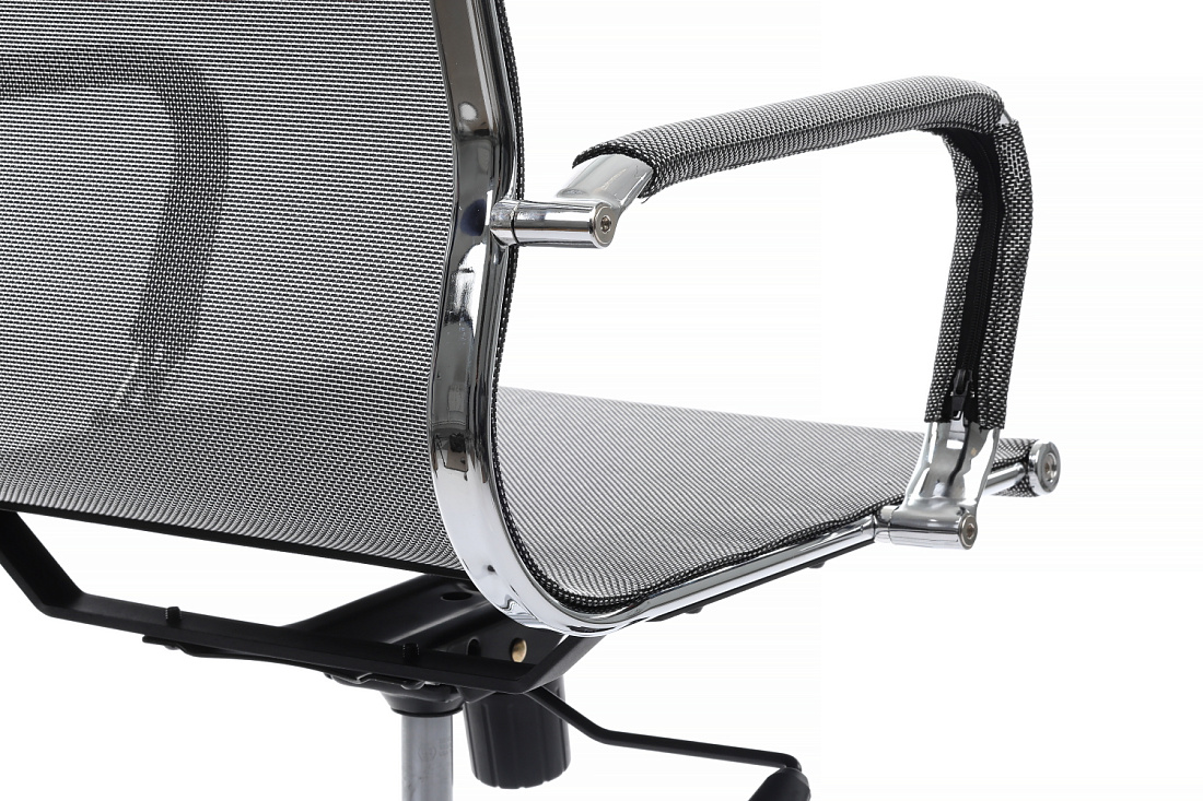 кресло руководителя rv chair hugo 6001-1se серебристо-серая сетка фото