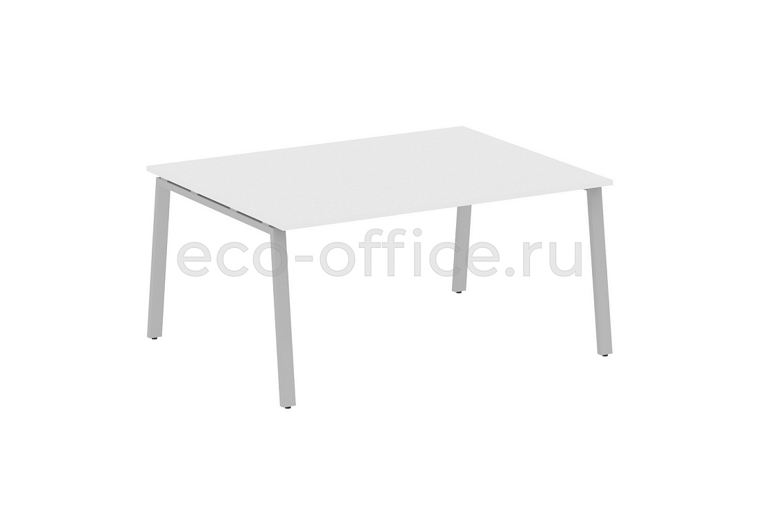 Стол переговорный (1 столешница) METAL SYSTEM STYLE БА.ПРГ-1.4 Белый / Серый металл  стоимость