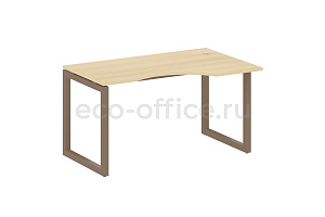 Стол криволинейный правый METAL SYSTEM QUATTRO 5x5 50БО.СА-2 Пр Акация Лорка / Мокко металл фото