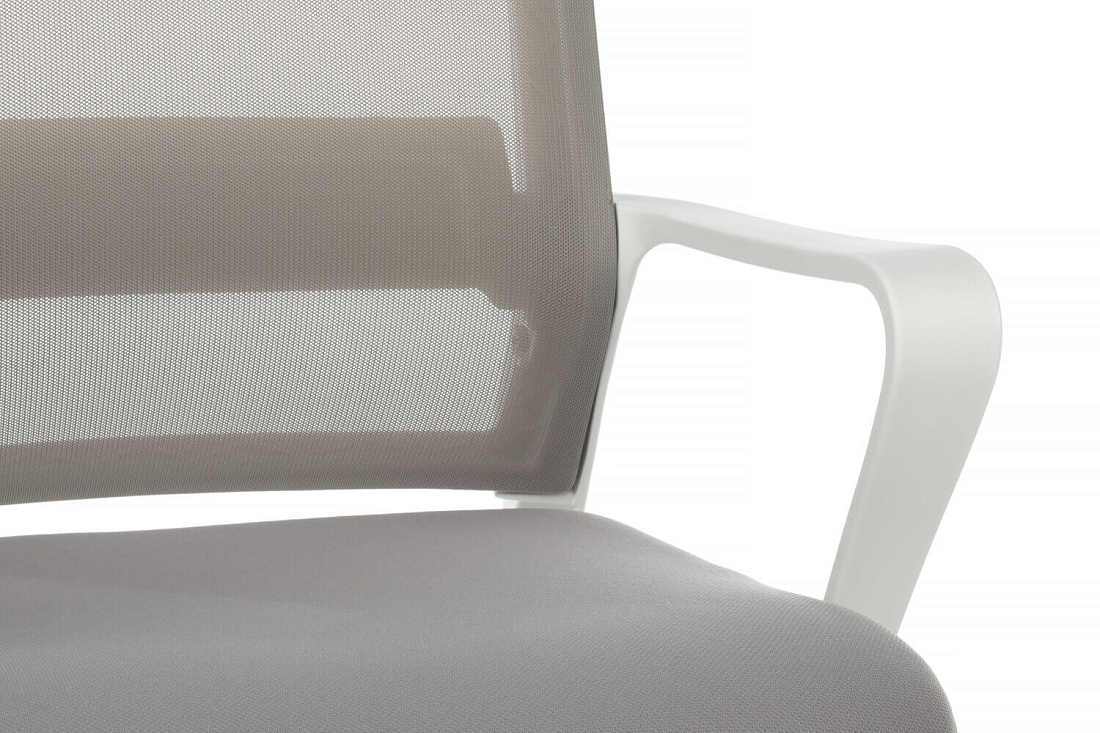 кресло rv chair mint 1029mw серая сетка / серая ткань фото