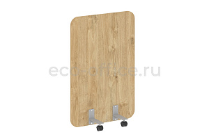 Перегородка на металлических опорах, на роликах R-LINE DP.R-80-120 Тиквуд Светлый фото