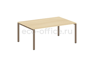 Стол переговорный (1 столешница) METAL SYSTEM STYLE БП.ПРГ-1.5 Акация Лорка / Мокко металл фото