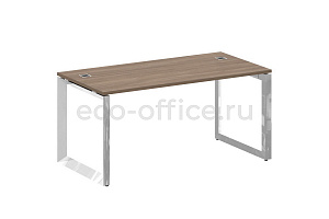 Стол руководителя ONIX DIRECT LUX M-O.MO-SRR-4.8 Дуб Аризона / Нержавеющая сталь фото