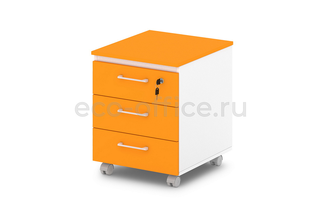 Тумба подкатная SENTIDA COLOR S-95 Апельсин  стоимость