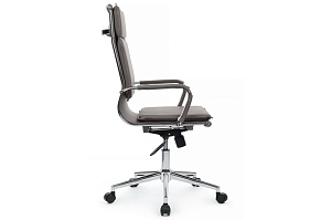 Кресло руководителя RV Chair HUGO 6003-1SE Серая экокожа фото