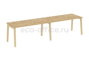 Рабочая станция на 2 рабочих места ONIX WOOD OW.RS-2.4.8 Тиквуд Светлый / Дуб Светлый фото