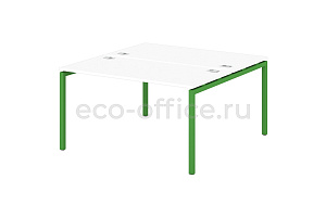 Стол-тандем на металлокаркасе 40*40 SENTIDA COLOR S-48 Зелёный лайм фото