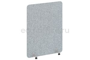 Перегородка на металлических опорах, на роликах R-LINE SOFT AP.R-136-180 Рогожка Romeo 01 / Серый металл фото
