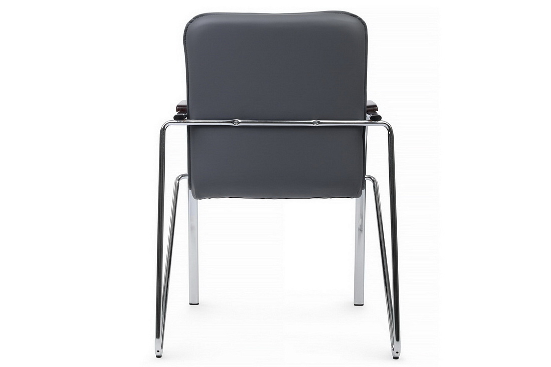 конференц-кресло rv chair самба на гальванических опорах smb-02h серая экокожа фото