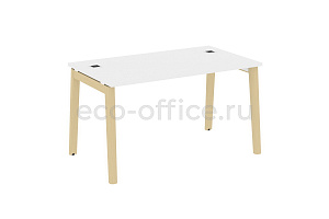 Стол рабочий руководителя ONIX WOOD DIRECT OW.SRR-3.8 Белый Бриллиант / Дуб Светлый фото