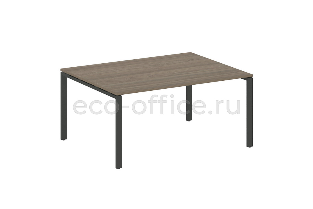 Стол переговорный (1 столешница) METAL SYSTEM STYLE БП.ПРГ-1.4 Вяз Благородный / Антрацит металл   стоимость