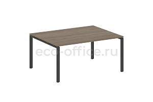 Стол переговорный (1 столешница) METAL SYSTEM STYLE БП.ПРГ-1.4 Вяз Благородный / Антрацит металл фото