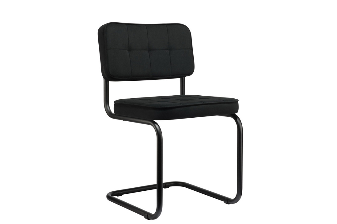 комплект конференц-кресел eco-chair colombo comfort clm-05 чёрный велюр / черный металл фото