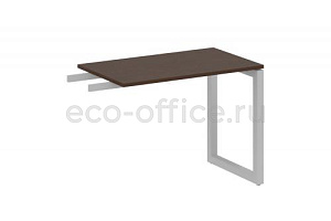 Приставной элемент на О-образном м/к METAL SYSTEM QUATTRO 5x5 50БО.ПР-3 Венге Цаво / Серый металл фото