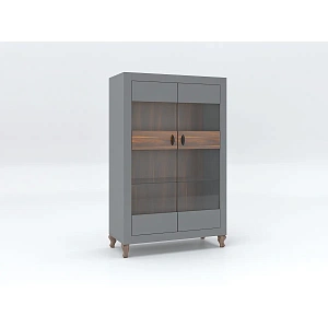 Шкаф-витрина Protech КМ-31 Оникс/Yosemite фото