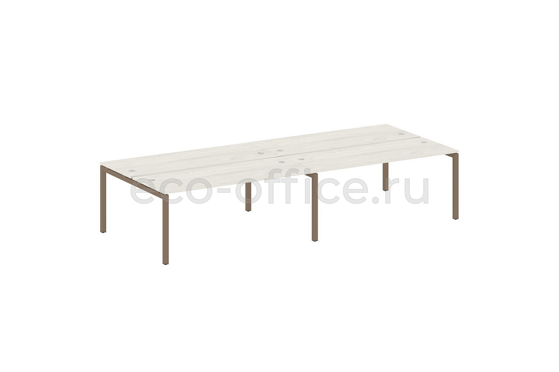 Рабочая станция на 4 рабочих места METAL SYSTEM QUATTRO 5x5 50БП.СМ-4.5 Дуб Наварра / Мокко металл  стоимость