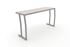 Стол учебный трёхместный DESK DK-1500S Денвер Светлый / Серый металл фото