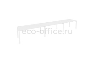 Рабочая станция на П-образном м/к ONIX O.MP-RS-3.4.8 Белый Бриллиант / Белый металл фото
