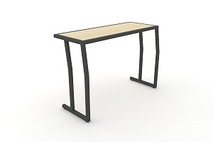 Стол учебный двухместный DESK DK-1100S Клён / Антрацит металл фото