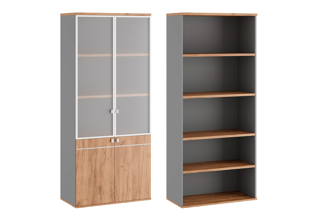 шкаф для бумаг со стеклом (стекло в раме) tess tes38150024 фото