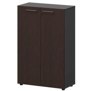 Шкаф средний закрытый Protech СМШ38F Дуб венге/Графит фото