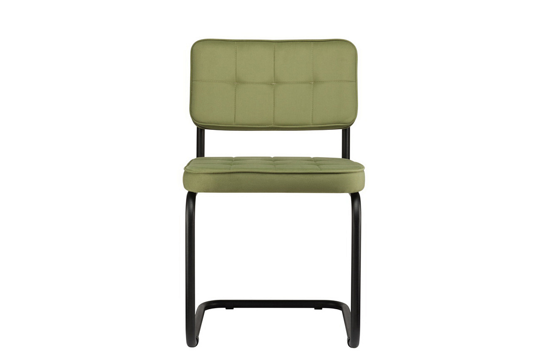 комплект конференц-кресел eco-chair colombo comfort clm-05 оливковый велюр / чёрный металл фото
