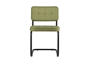 Конференц-кресло ECO-CHAIR COLOMBO Comfort CLM-05 Оливковый велюр / Черный металл фото