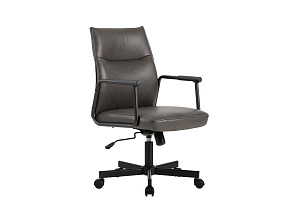 Кресло RVChair STEN W-263 Тёмно-серая экокожа фото