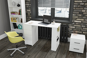 Мебель для домашнего офиса АРГО HOME Белый фото