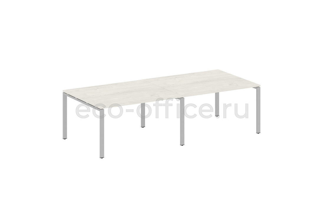 Стол переговорный (2 столешницы) METAL SYSTEM STYLE БП.ПРГ-2.3 Дуб Наварра / Серый металл  стоимость