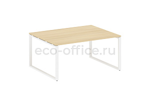 Стол переговорный (1 столешница) METAL SYSTEM STYLE БО.ПРГ-1.4 Акация Лорка / Белый металл фото