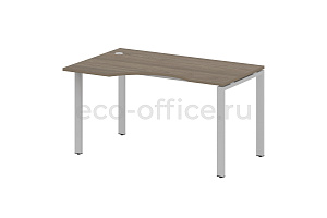 Стол криволинейный левый METAL SYSTEM STYLE БП.СА-2 (L) Вяз Благородный / Серый металл фото